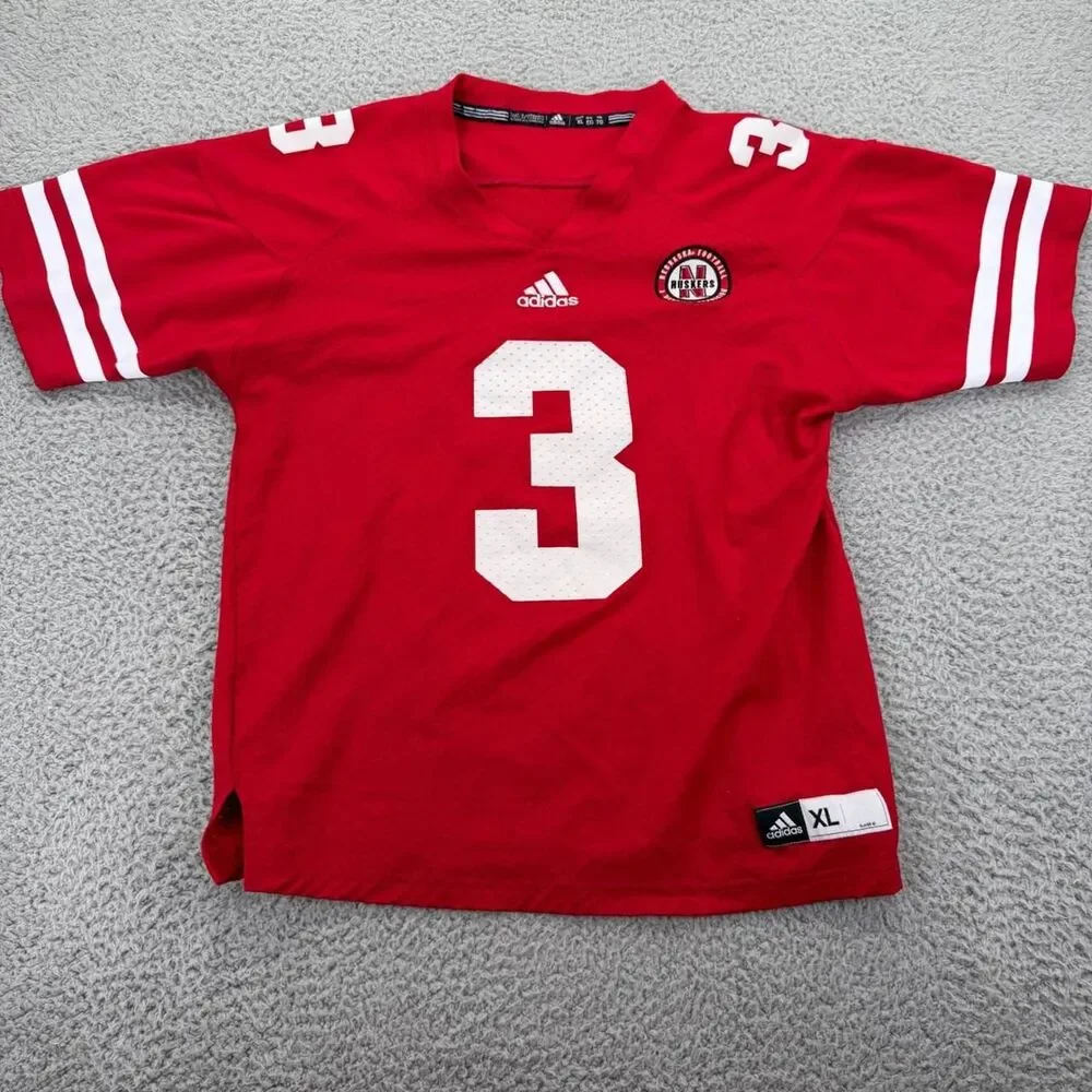 Adidas Red and White Shirt